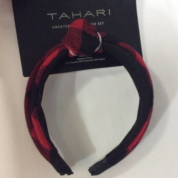 Tahari Red & Black Long Sleeve Sweater Size Small NWOT - Picture 7 of 9